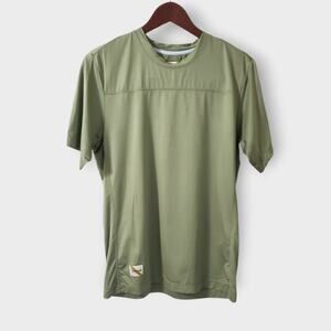 Tracksmith Mens Twilight Running Tee Green Sz Medium Performance Athletic Active